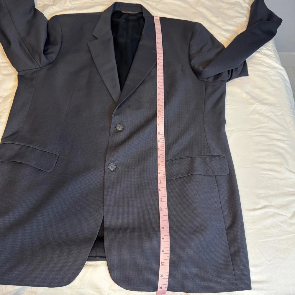 Jack Victor Montreal Mens 46 XL Wool Blazer Jacket Grey big  and Tall